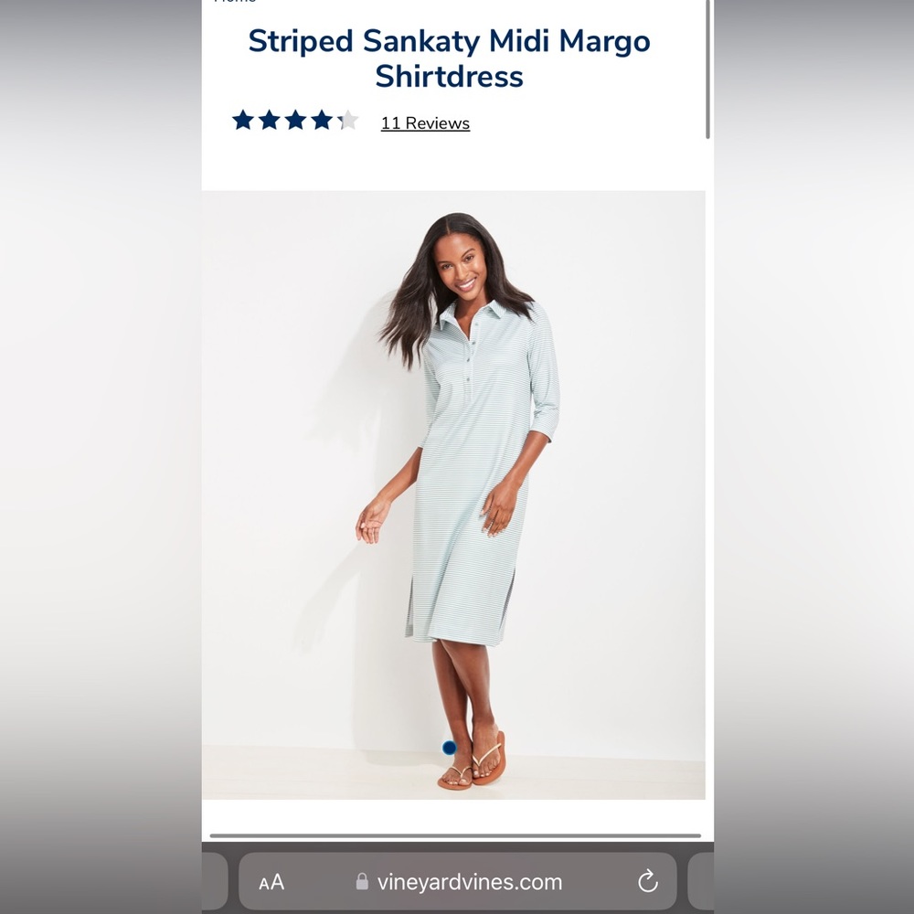 Vineyard Vines women’s performance shirt dress